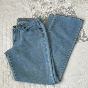 ON the Flirt Light Wash Bootcut Blue Denim Jeans
